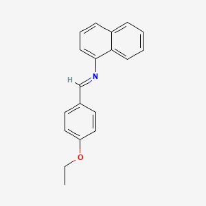 molecular formula C19H17NO B11708517 N-[(E)-(4-ethoxyphenyl)methylidene]-1-naphthalenamine 