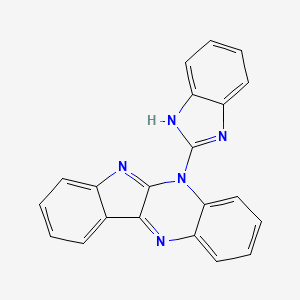 molecular formula C21H13N5 B1170853 5-(1H-benzimidazol-2-yl)-5H-indolo[2,3-b]quinoxaline 
