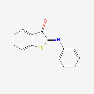 Benzo[b]thiophen-3(2H)-one, 2-(phenylimino)-