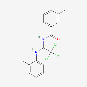 3-methyl-N-{2,2,2-trichloro-1-[(2-methylphenyl)amino]ethyl}benzamide