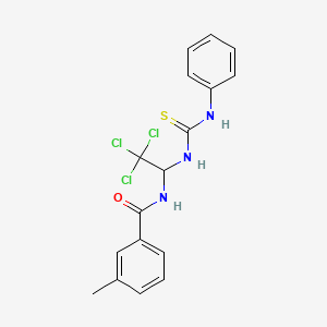 3-methyl-N-{2,2,2-trichloro-1-[(phenylcarbamothioyl)amino]ethyl}benzamide