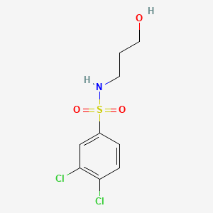 molecular formula C9H11Cl2NO3S B1170867 3,4-dichloro-N-(3-hydroxypropyl)benzenesulfonamide 