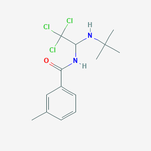 N-[1-(tert-butylamino)-2,2,2-trichloroethyl]-3-methylbenzamide