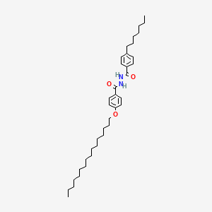 4-heptyl-N'-{[4-(hexadecyloxy)phenyl]carbonyl}benzohydrazide