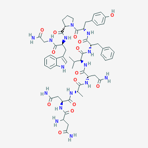 molecular formula C56H73N15O14 B117087 Cpd-II CAS No. 152846-72-5