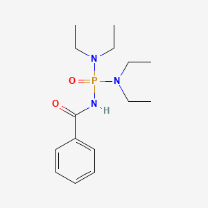 molecular formula C15H26N3O2P B11708721 Benzamide, N-[bis(diethylamino)phosphinyl]- CAS No. 55819-63-1