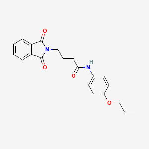 4-(1,3-dioxo-1,3-dihydro-2H-isoindol-2-yl)-N-(4-propoxyphenyl)butanamide