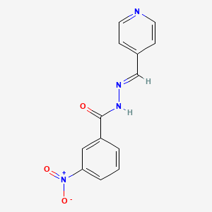 3-nitro-N'-[(E)-pyridin-4-ylmethylidene]benzohydrazide