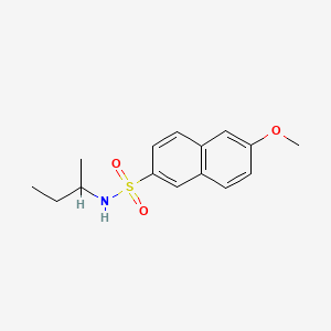 molecular formula C15H19NO3S B1170874 N-(sec-butyl)-6-methoxy-2-naphthalenesulfonamide 