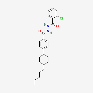 molecular formula C25H31ClN2O2 B11708744 2-chloro-N'-[4-(4-pentylcyclohexyl)benzoyl]benzohydrazide 