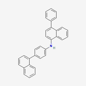 molecular formula C32H23N B11708750 N-(4-(Naphthalen-1-yl)phenyl)-4-phenylnaphthalen-1-amine 