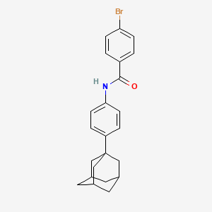 molecular formula C23H24BrNO B11708754 N-[4-(adamantan-1-yl)phenyl]-4-bromobenzamide 