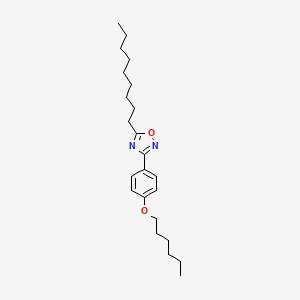 3-[4-(Hexyloxy)phenyl]-5-nonyl-1,2,4-oxadiazole