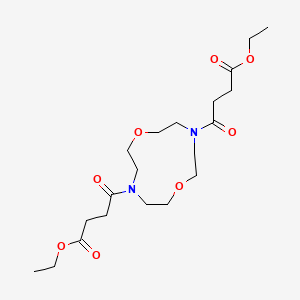 Diethyl 4,4'-(1,7-dioxa-4,10-diazacyclododecane-4,10-diyl)bis(4-oxobutanoate)