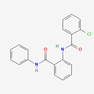 2-chloro-N-[2-(phenylcarbamoyl)phenyl]benzamide