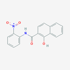 molecular formula C17H12N2O4 B11708878 1-hydroxy-N-(2-nitrophenyl)naphthalene-2-carboxamide 