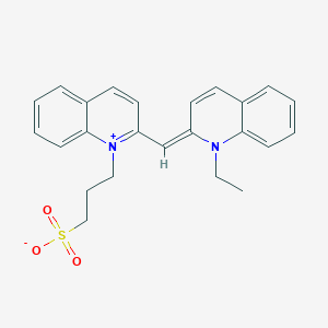 3-{2-[(E)-(1-ethylquinolin-2(1H)-ylidene)methyl]quinolinium-1-yl}propane-1-sulfonate