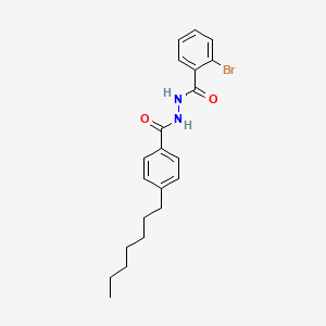 2-bromo-N'-(4-heptylbenzoyl)benzohydrazide