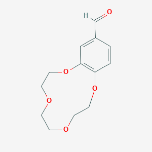 2,3,5,6,8,9-Hexahydro-1,4,7,10-benzotetraoxacyclododecine-12-carbaldehyde