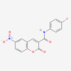 N-(4-fluorophenyl)-6-nitro-2-oxo-2H-chromene-3-carboxamide