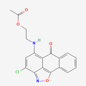 2-[(3-chloro-6-oxo-6H-anthra[1,9-cd]isoxazol-5-yl)amino]ethyl acetate