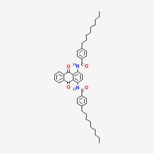 molecular formula C46H54N2O4 B11708999 N,N'-(9,10-dioxo-9,10-dihydroanthracene-1,4-diyl)bis(4-nonylbenzamide) 