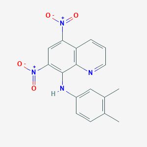 N-(3,4-dimethylphenyl)-5,7-dinitroquinolin-8-amine