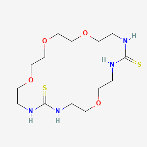 molecular formula C14H28N4O4S2 B11709058 1,9,17,20-Tetraoxa-4,6,12,14-tetraazacyclodocosane-5,13-dithione 