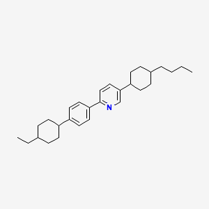 molecular formula C29H41N B11709095 5-(4-Butylcyclohexyl)-2-[4-(4-ethylcyclohexyl)phenyl]pyridine 