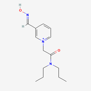 1-[2-(dipropylamino)-2-oxoethyl]-3-[(E)-(hydroxyimino)methyl]pyridinium