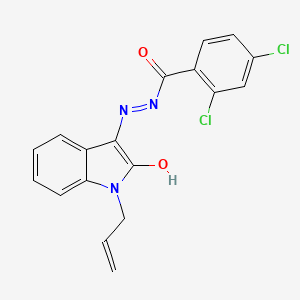 2,4-Dichloro-benzoic acid (1-allyl-2-oxo-1,2-dihydro-indol-3-ylidene)-hydrazide