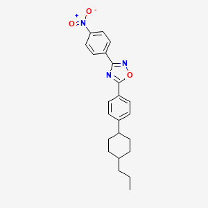 3-(4-Nitrophenyl)-5-[4-(4-propylcyclohexyl)phenyl]-1,2,4-oxadiazole