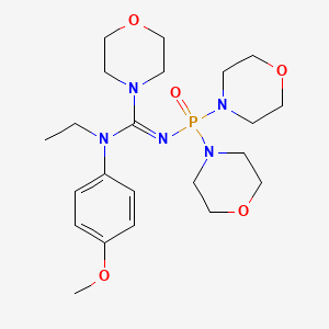 N'-(dimorpholin-4-ylphosphoryl)-N-ethyl-N-(4-methoxyphenyl)morpholine-4-carboximidamide