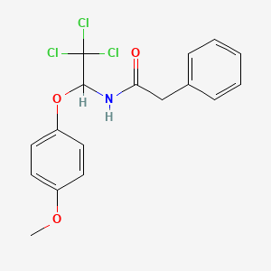 2-phenyl-N-[2,2,2-trichloro-1-(4-methoxyphenoxy)ethyl]acetamide