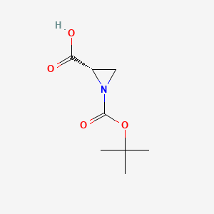 molecular formula C8H13NO4 B1170921 1-(tert-ブトキシカルボニル)アジリジン-2-カルボン酸 CAS No. 181212-91-9