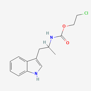 2-chloroethyl N-[1-(1H-indol-3-yl)propan-2-yl]carbamate