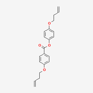 molecular formula C21H22O4 B11709221 4-(But-3-en-1-yloxy)phenyl 4-(but-3-en-1-yloxy)benzoate 