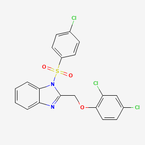 1-[(4-chlorophenyl)sulfonyl]-2-[(2,4-dichlorophenoxy)methyl]-1H-benzimidazole