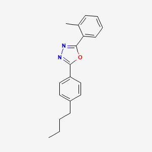 2-(4-Butylphenyl)-5-(2-methylphenyl)-1,3,4-oxadiazole