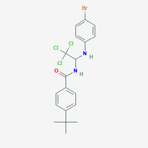 N-{1-[(4-bromophenyl)amino]-2,2,2-trichloroethyl}-4-tert-butylbenzamide