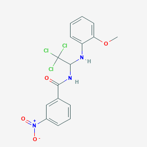 3-nitro-N-{2,2,2-trichloro-1-[(2-methoxyphenyl)amino]ethyl}benzamide