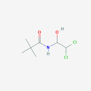 molecular formula C7H13Cl2NO2 B11709355 N-(2,2-Dichloro-1-hydroxyethyl)-2,2-dimethylpropanamide 