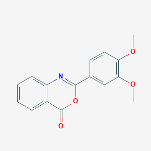 molecular formula C16H13NO4 B11709373 2-(3,4-dimethoxyphenyl)-4H-3,1-benzoxazin-4-one 