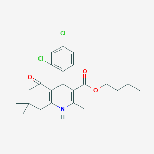 Butyl 4-(2,4-dichlorophenyl)-2,7,7-trimethyl-5-oxo-1,4,5,6,7,8-hexahydroquinoline-3-carboxylate