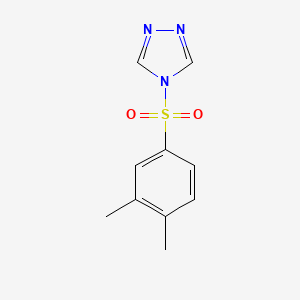 molecular formula C10H11N3O2S B1170947 4-[(3,4-dimethylphenyl)sulfonyl]-4H-1,2,4-triazole 