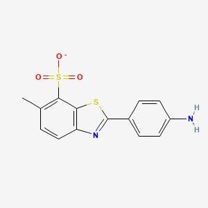 2-(4-Aminophenyl)-6-methyl-1,3-benzothiazole-7-sulfonate