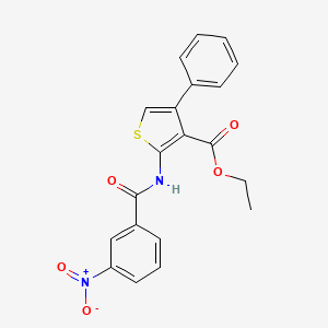 Ethyl 2-{[(3-nitrophenyl)carbonyl]amino}-4-phenylthiophene-3-carboxylate