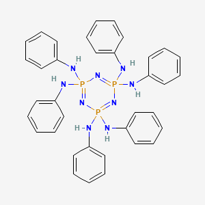 N~2~,N~2~,N~4~,N~4~,N~6~,N~6~-hexaphenyl-1,3,5,2lambda~5~,4lambda~5~,6lambda~5~-triazatriphosphinine-2,2,4,4,6,6-hexamine