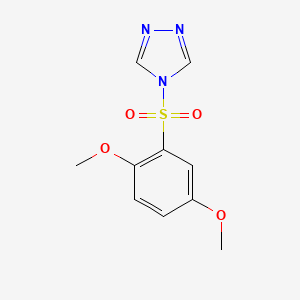 molecular formula C10H11N3O4S B1170950 4-[(2,5-dimethoxyphenyl)sulfonyl]-4H-1,2,4-triazole 