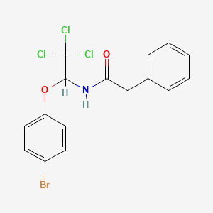 N-[1-(4-bromophenoxy)-2,2,2-trichloroethyl]-2-phenylacetamide